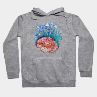 Mushrooms grow on the brain Hoodie